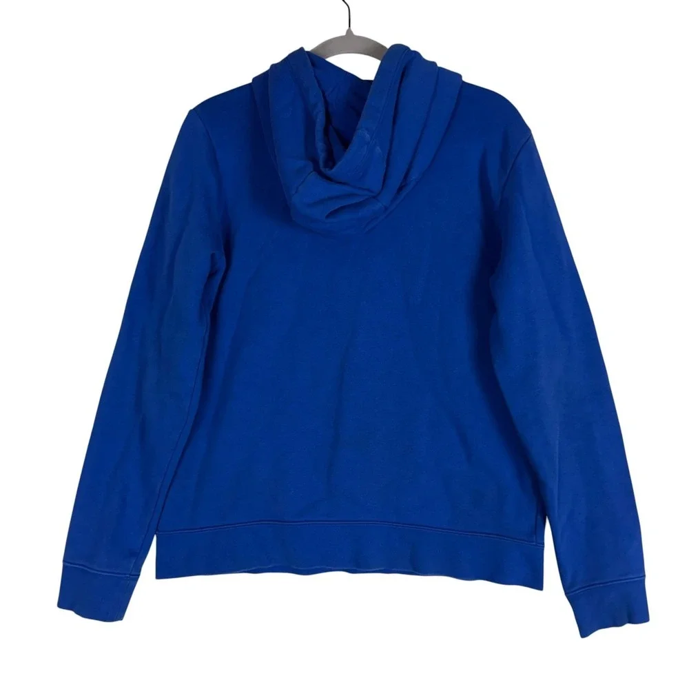 Nike Hoodie Mens Medium Blue Pullover Fleece Small Swoosh Kangaroo‎ Pocket
